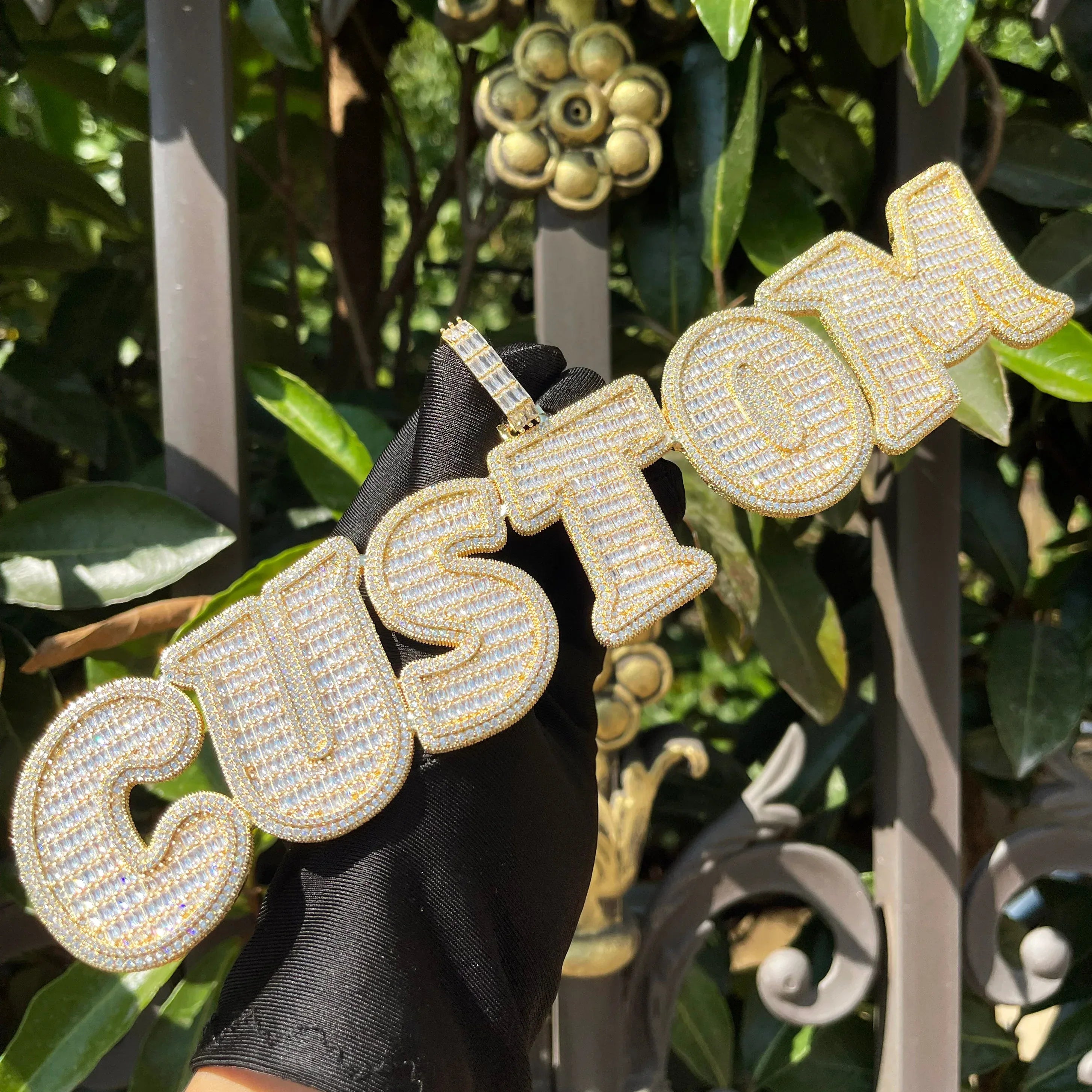 VVS Dance Iced Out Personalized Custom Name Necklace Pendant – Luxury Hip Hop Jewelry for Men & Women - CaratixJewelry